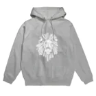 chicodeza by suzuriのホワイトライオンシルエット Hoodie