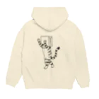 neconos Goodsのふくろねこ（ねこかもいぬかも） Hoodie:back