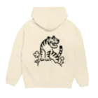 森のおかあさんのゆるスカジャン（とら） Hoodie:back