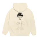 月夜のタツノオトシゴのSMILE Hoodie:back
