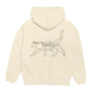 月夜のタツノオトシゴのFind the swirl cat Hoodie:back