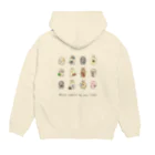 usagino shopのWhich rabbit do you like?① Hoodie:back