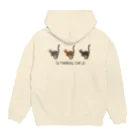 豆つぶのTabbies Cat（集合） Hoodie:back