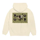 ちばっちょ【ち畳工房&猫ねこパラダイス】のタイ生まれのシャムニャンズ Hoodie:back