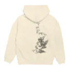 ツバメ堂の蔦とかえる Hoodie:back