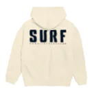 ハワイスタイルクラブの〔Back Print〕Just SURF パーカーの裏面