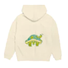 めろんぽっぷのお店だよのおふとんカメさんず　あかみみさん Hoodie:back