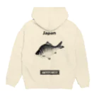 G-HERRINGのヘラブナ（箆鮒）あらゆる生命たちへ感謝をささげます。 Hoodie:back