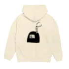 柿木村サ道部の背面テントサウナ Hoodie:back