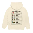 みらケロのカニ鍋を楽しむカエルくんたち Hoodie:back