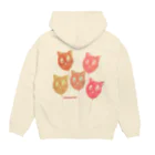 yuccoloの風船猫 Hoodie:back