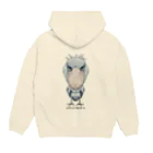 すとろべりーガムFactoryの【バックプリント】 ハシビロコウ 2 Hoodie:back