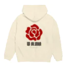 W ALOHAのw aloha Hoodie:back