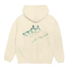 主にくらげ屋のマンタ（グリーン） Hoodie:back