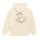 さくらい屋のPOME KAWAII(白黒ver) Hoodie:back