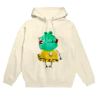 カエルがモチーフの世界にひとつだけのオリジナルデザイングッズのHAPPYカエル Hoodie