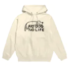 ぽぴーぴぽーのNO DOG NO LIFE  パーカー