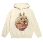 うさぎのうみちゃんねるショップのPets for You作品〜お茶わんうみ（赤ちゃんVer.） Hoodie