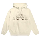 lemonysnow/ハリネズミグッズのハリネズミとバイク Hoodie