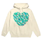 LalaHangeulのひび割れたハート ~ハングルデザイン~ 改訂版 Hoodie