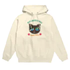 Yokokkoの店のサングラスCAT👓（英文字ver.） Hoodie