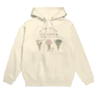 チンチラ雑貨MarkCrownのチンチラとIceCream Hoodie