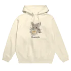 チンチラ雑貨MarkCrownのパンケーキチンチラちゃん Hoodie