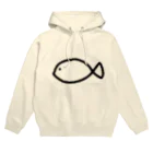 ぱくまる水産のシンプルに魚 Hoodie