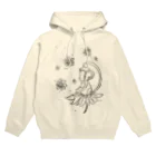 めりこの幸せの花とさる Hoodie