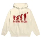 IYASAKA design のNO WINE NO LIFE Hoodie