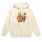 Ralriruのうさぎのクリームいちご乗せ Hoodie