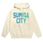JIMOTOE Wear Local Japanの墨田区 SUMIDA CITY ロゴブルー パーカー