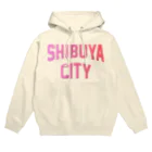 JIMOTOE Wear Local Japanの渋谷区 SHIBUYA WARD ロゴピンク Hoodie