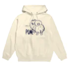 イラスト MONYAAT の**いつも見ているポメラニアンA Hoodie