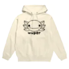 冷蔵庫からウーパールーパーのwuper線画 Hoodie