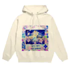 十二夜の書架のピアノと横浜の海・紫陽花の花びら（正方形） Hoodie