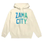 JIMOTOE Wear Local Japanの座間市 ZAMA CITY　ロゴブルー パーカー