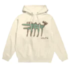 てら ねこグッズの伝説の謎の変な生物。茶×青 Hoodie