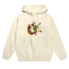 ねずりすSHOPのロックなアメリカアカリス Hoodie