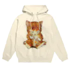 おおかみのしっぽの猫の手もかりるよ。卵をわる子猫 Hoodie