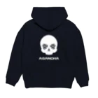 yuki-tsubakiのBetty skull 麻の葉 Hoodie:back