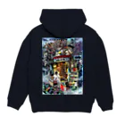 月が輝くこんな夜にの如月書店 Hoodie:back