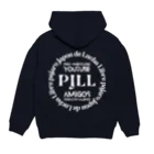 PJLLのPJLL TEXT W パーカーの裏面