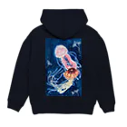 JapaneseArt Yui Shopの海月のワルツ Hoodie:back