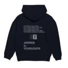 Beard Brown limited shopのANSWER in YOUR LIGHTS Hoodie:back
