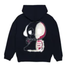 野良いぬの骨骨いっぬ Hoodie:back