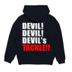 ラグビー　KUMAのラグビー　DEVIL'S TACKLE 鬼のタックル パーカーの裏面