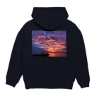 Shinの夕焼け Hoodie:back