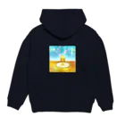 どるちぇ＊うさぎの《イラスト14》＊かめくんとパンケーキ＊ Hoodie:back