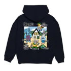 THE DOUBUTSU-ZOO SHOPのHOME ロゴc Hoodie:back